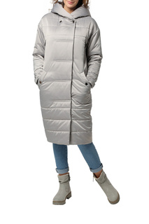 Пуховик-пальто женский DizzyWay 20406 серый 64
