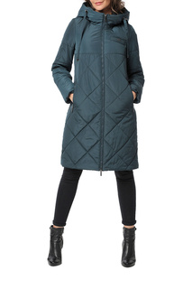 Пуховик-пальто женский DizzyWay 20409 зеленый 58