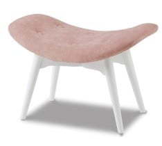 Оттоманка Contour, розовый/белый I Modern