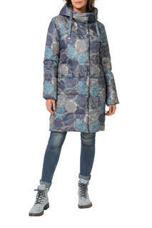 Пуховик-пальто женский DizzyWay 20425 серый 46