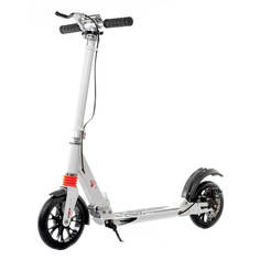 Городской самокат Urban Scooter Disk с дисковым тормозом белый