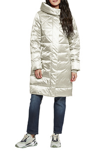 Пуховик женский D`imma 2107 белый 58-170