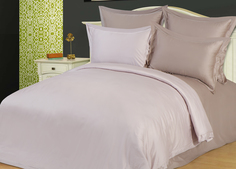 Постельное белье бамбук однотонный Евро, Silver Grey "ГолдТекс" Gold Tex