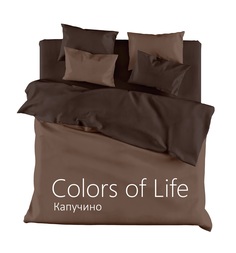 Постельное белье сатин однотонный 2,0 сп., Капучино "COLORS OF LIFE", "ГолдТекс" Gold Tex