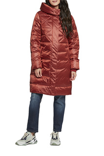 Пуховик женский D`imma 2107 красный 62-170