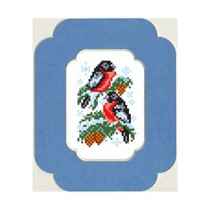 Набор вышивки бисером Матренин Посад Снегири