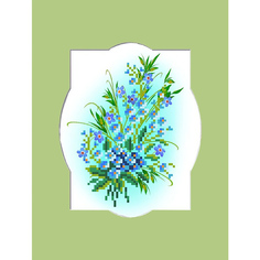 Вышивка бисером Незабудки 60/БП, 24x26 см от Матренин посад