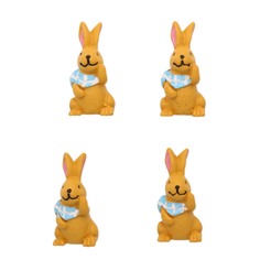 LR15-4592 Объемные фигурки Кролик (полимер), 1,8*3 см, упак./4 шт., Астра Astra