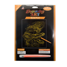 Гравюра 8503J - крокодил Engraving Art