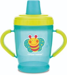 Поильник обучающий Canpol Babies с мягким носиком, 260 мл, бирюзовый