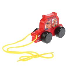 Игрушка-каталка Буратино Три кота деревянная