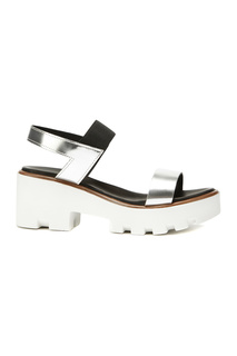 Босоножки женские Pollini SA16686G03M серебристые 36 RU