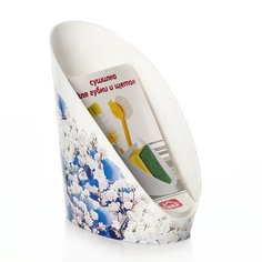 Сушилка для губки и щеток Idea Деко Голубые Цветы, 140*90*145 мм