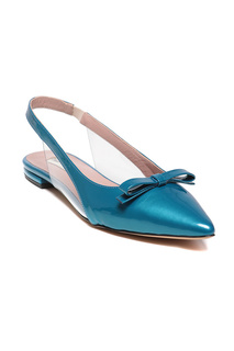 Туфли женские CESARE GASPARI 20661 голубые 39 RU