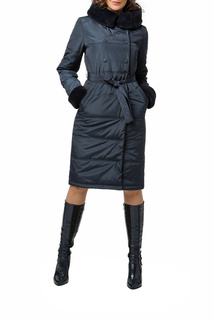 Пуховик-пальто женский DizzyWay 20304 синий 48