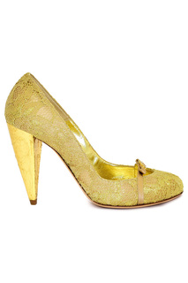 Туфли женские GERARDINA DI MAGGIO 5732 золотистые 37 RU