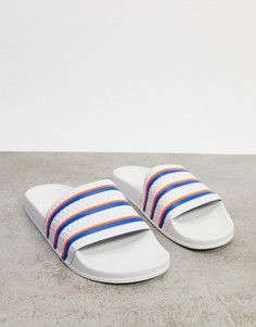 Белые шлепанцы adidas Originals Adilette-Белый