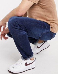 Темно-синие узкие джинсы River Island-Голубой