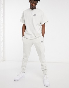 Серовато-лиловые джоггеры с манжетами Nike Revival-Серый