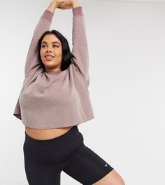 Розовый броский свитшот Nike Yoga Plus