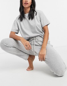 Серые меланжевые джоггеры  для дома от комплекта ASOS DESIGN-Серый