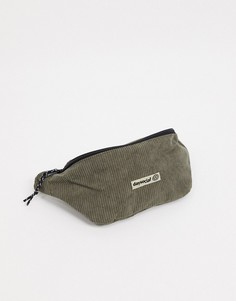 Вельветовая сумка-кошелек на пояс цвета хаки ASOS Daysocial-Зеленый