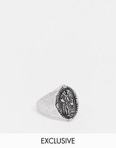 Серебристое кольцо Reclaimed Vintage Inspired-Серебристый