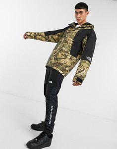 Камуфляжная утепленная куртка The North Face Mountain Light Dryvent-Зеленый