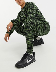 Черные oversized-джоггеры с принтом "space dye" от комплекта ASOS DESIGN-Черный