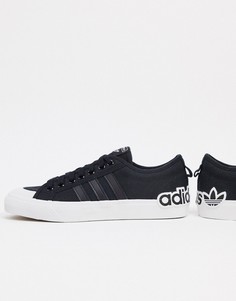 Черные кроссовки adidas Originals Nizza-Черный