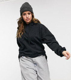 Oversized-худи с эффектом кислотной стирки Rokoko Plus-Серый