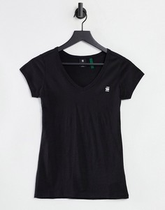 Черная футболка с V-образным вырезом G-Star-Черный