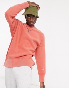 Свитшот оранжевого цвета Champion Reverse Weave-Оранжевый
