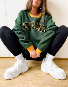 Белые кроссовки на массивной подошве ASOS DESIGN Distant-Белый