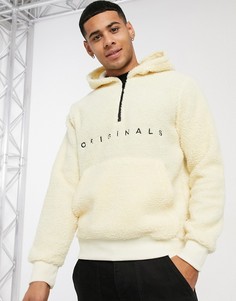 Белый плюшевый худи Jack & Jones Originals