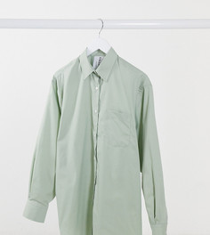 Рубашка в стиле oversized фисташкового цвета COLLUSION-Зеленый