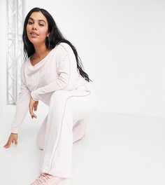 Розовые широкие брюки PUMA Plus Icons 2.0 Fashion-Розовый