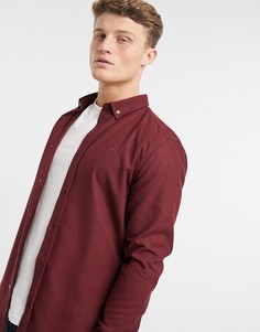Бордовая фланелевая рубашка River Island-Красный
