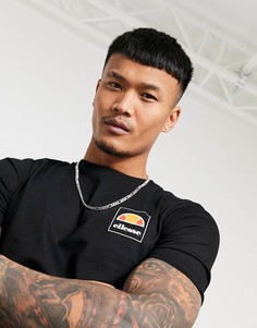 Черная футболка с логотипом ellesse-Черный