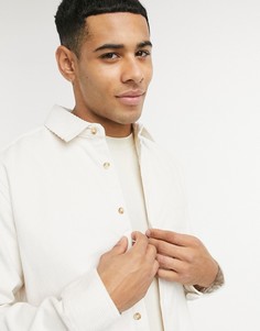 Светло-бежевая вельветовая рубашка Topman-Светло-бежевый