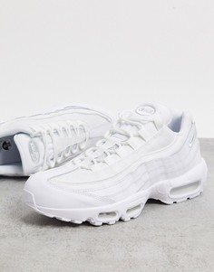 Белые кроссовки Nike Air Max 95 Essential-Белый