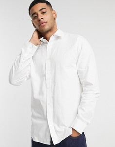 Белая оксфордская рубашка узкого кроя Ben Sherman-Белый