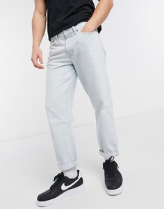 Выбеленные джинсы свободного кроя Topman-Голубой