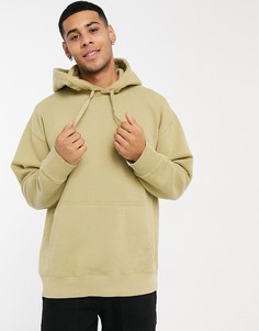 Светло-бежевый выбеленный худи в стиле oversized Topman (от комплекта)