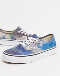 Синие кроссовки Vans X MoMA-Синий