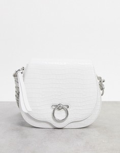 Белая кожаная сумка через плечо Rebecca Minkoff jean-Белый