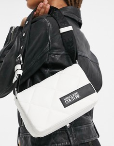 Белая стеганая сумка на плечо Versace Jeans Couture-Белый