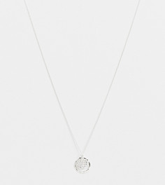 Ожерелье из стерлингового серебра с круглой подвеской с расплавленной фактурой Kingsley Ryan-Золотистый