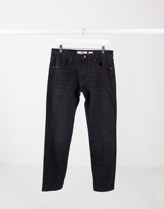 Черные зауженные джинсы Bershka-Черный