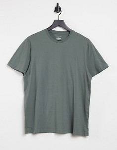 Футболка цвета хаки с круглым вырезом New Look-Зеленый